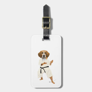 Etiqueta Para Maletas Karate Beagle