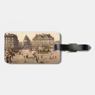 Etiqueta Para Maletas Karlsplatz y ferrocarril, Munich, Alemania