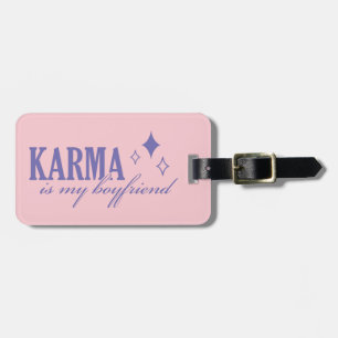 Etiqueta Para Maletas Karma es mi novio