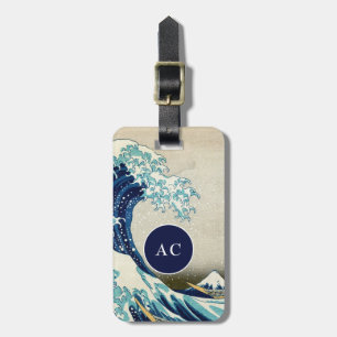 Etiqueta Para Maletas Katsushika Hokusai - La gran ola de Kanagawa