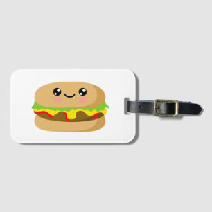 Etiqueta Para Maletas Kawaii Burger