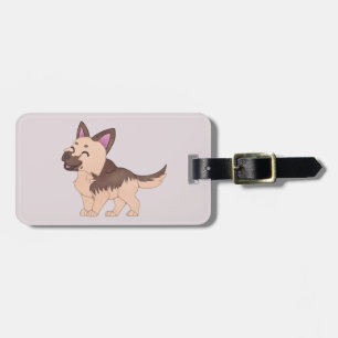 Etiqueta Para Maletas Kawaii German Shepherd Dog