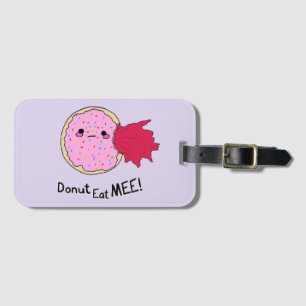 Etiqueta Para Maletas Kawaii Jam Donut Cómeme