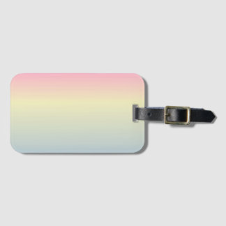 Etiqueta Para Maletas kawaii lindo unicornio color arcoiris rosa pastel