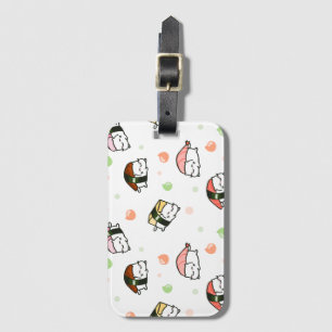 Etiqueta Para Maletas Kawaii Neko Nigiri