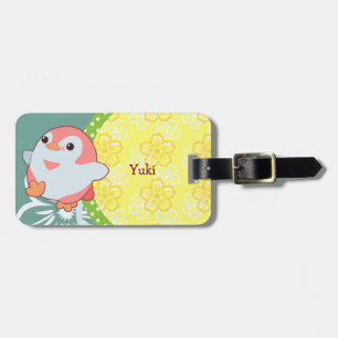 Etiqueta Para Maletas Kawaii Penguin