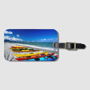 Etiqueta Para Maletas Kayak de verano