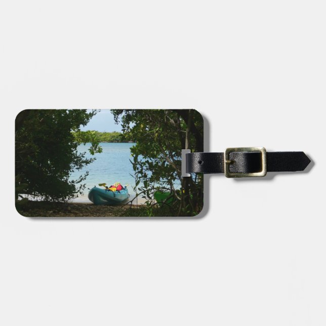 Etiqueta Para Maletas Kayak en St. Thomas Islas Vírgenes Estadounidenses (Frente Horizontal)
