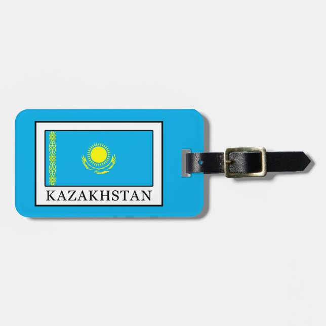 Etiqueta Para Maletas Kazajistán (Frente Horizontal)