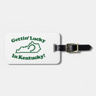 Etiqueta Para Maletas Kentucky afortunado