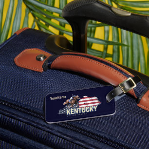 Etiqueta Para Maletas Kentucky United States Retro State Map Vintage USA