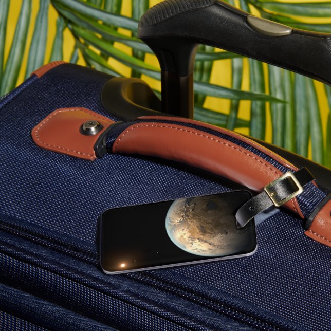 Etiqueta Para Maletas Kepler-186f Orbitando Una Estrella Distante. (Anverso In situ 3)