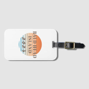 Etiqueta Para Maletas Keychain de la Isla de la Cabeza Calva - Vacacione