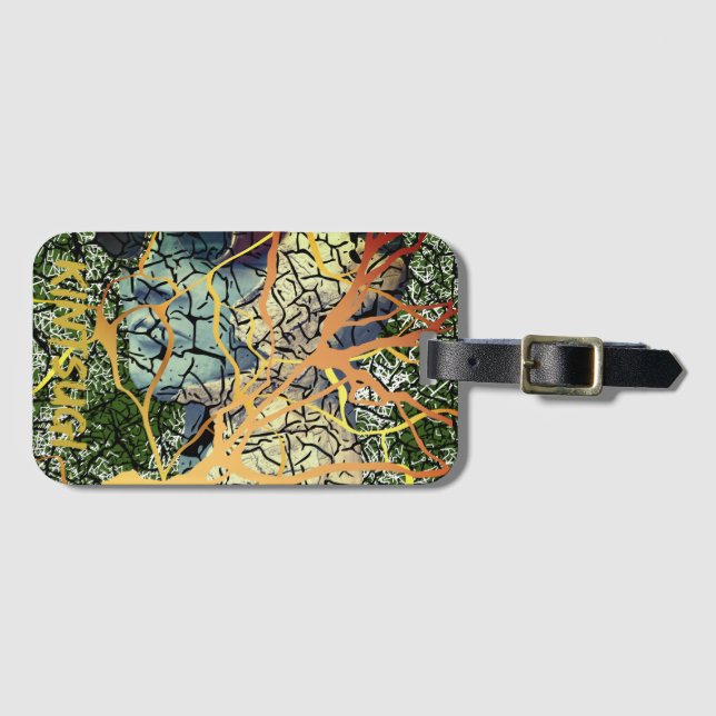 Etiqueta Para Maletas Kintsugi - reparierte Identität (Anverso horizontal)