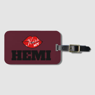 Etiqueta Para Maletas Kiss My Hemi Power Red Octane Challenger