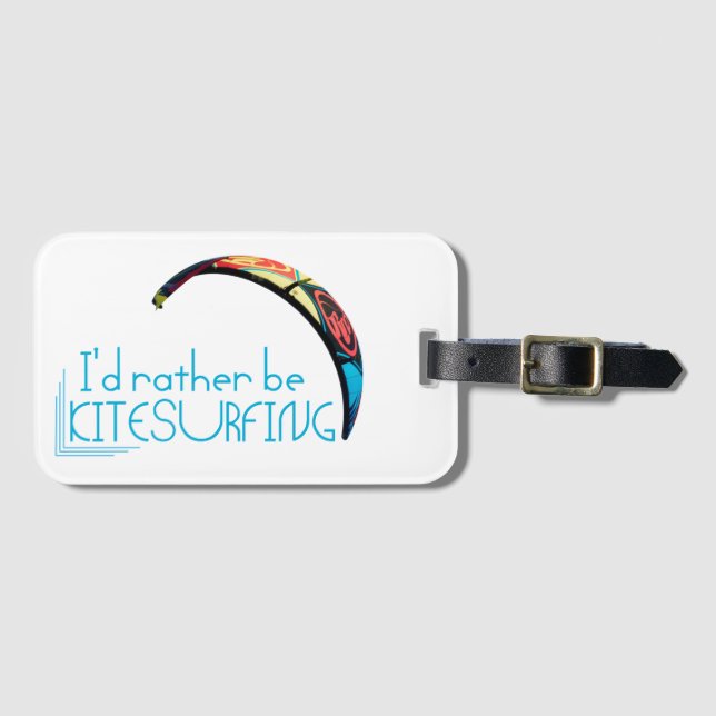 Etiqueta Para Maletas Kitesurf (Anverso horizontal)