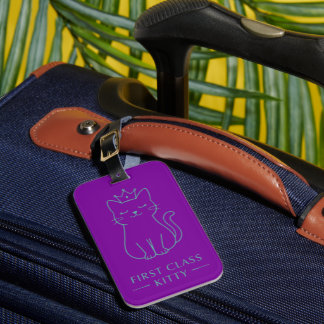 Etiqueta Para Maletas Kitty de primera clase