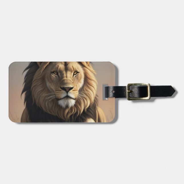 Etiqueta Para Maletas König der Savanne (Frente Horizontal)