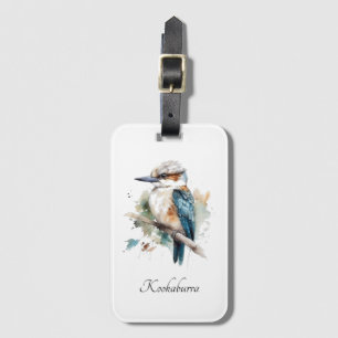 Etiqueta Para Maletas Kookaburra azul verdadero, personalizado