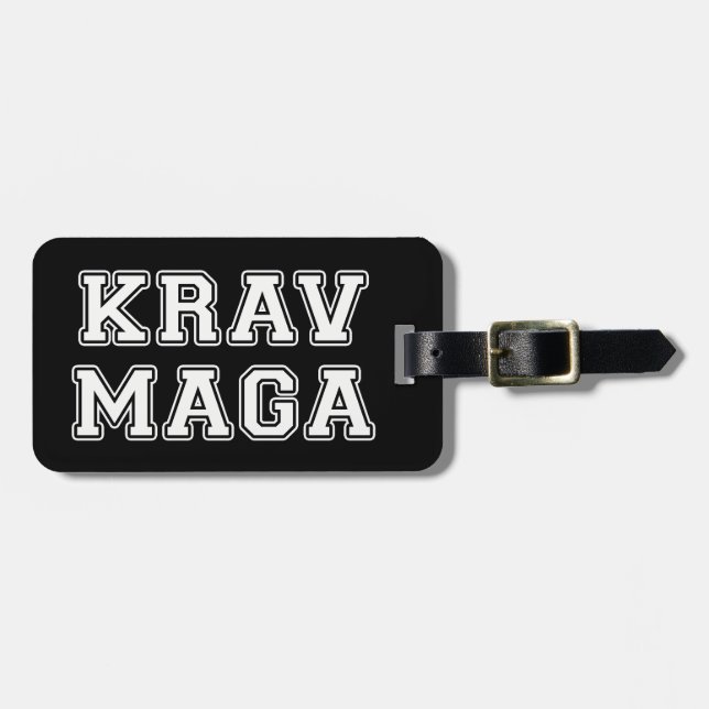 Etiqueta Para Maletas Krav Maga (Frente Horizontal)