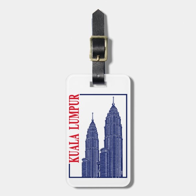 Etiqueta Para Maletas Kuala Lumpur (Frente Vertical)