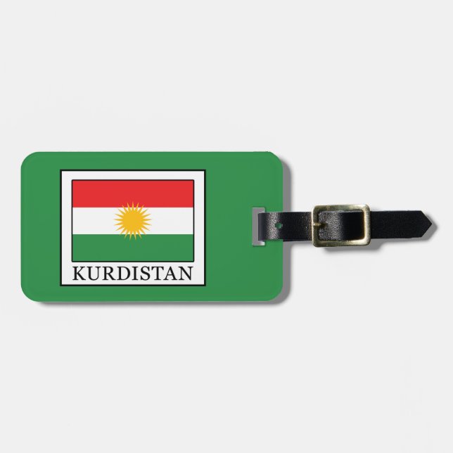 Etiqueta Para Maletas Kurdistán (Frente Horizontal)