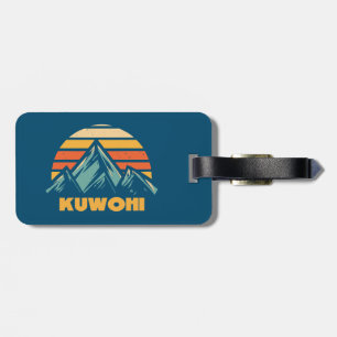 Etiqueta Para Maletas Kuwohi North Carolina Tennessee Retro Turquesa