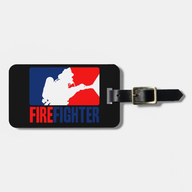 Etiqueta Para Maletas La acción del bombero (Frente Horizontal)