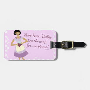 Etiqueta Para Maletas La ama de casa de Napa Valley Sassy Retro 50