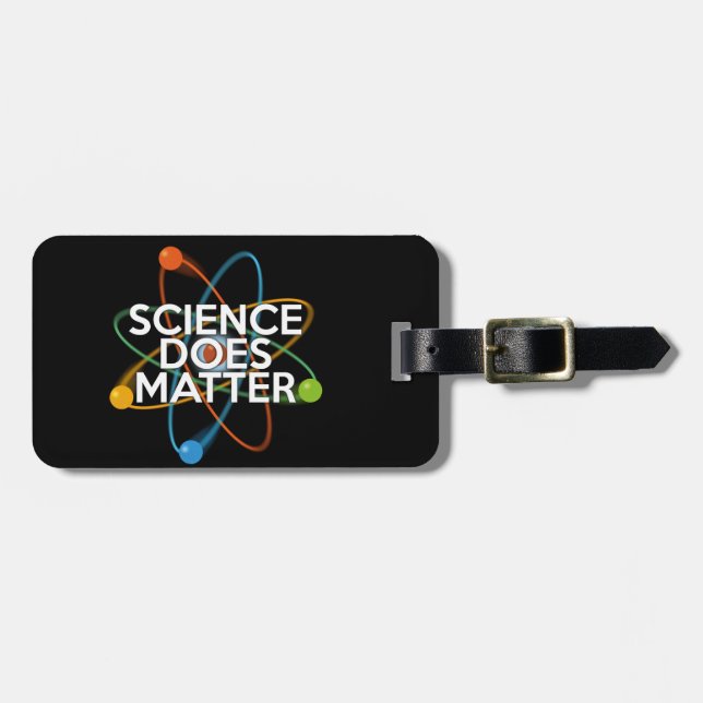 ETIQUETA PARA MALETAS LA CIENCIA IMPORTA (Frente Horizontal)