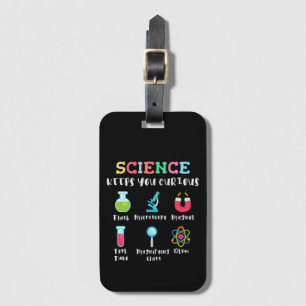 Etiqueta Para Maletas La ciencia te mantiene curioso