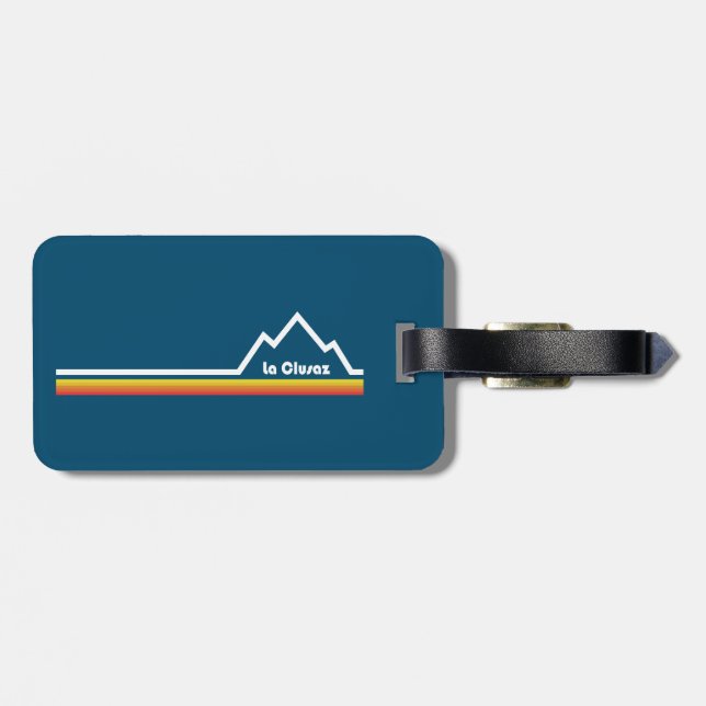 Etiqueta Para Maletas La Clusaz Francia (Atrás Horizontal)
