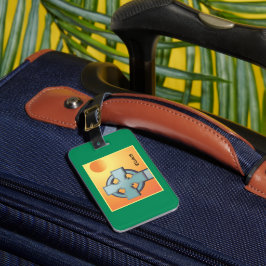 Etiqueta Para Maletas La cruza de bendiciones irlandesas personalizada