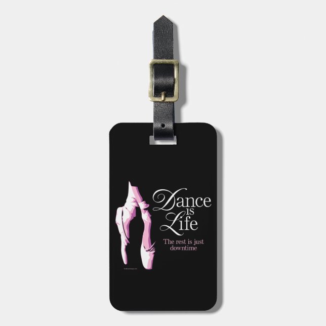 Etiqueta Para Maletas La danza es vida (Frente Vertical)