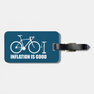 Etiqueta Para Maletas La Inflación Es Buena Bicicleta