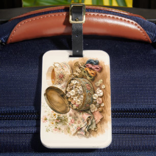 Etiqueta Para Maletas La lata del botón