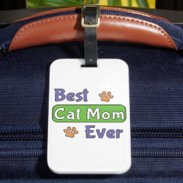 Etiqueta Para Maletas La mejor mamá de gatos de todas