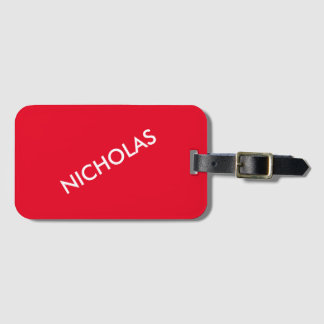 Etiqueta Para Maletas La Moda moderna que se le llama el rojo vivo perso