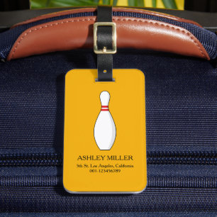 Etiqueta Para Maletas La personalización de Bowling Skittle