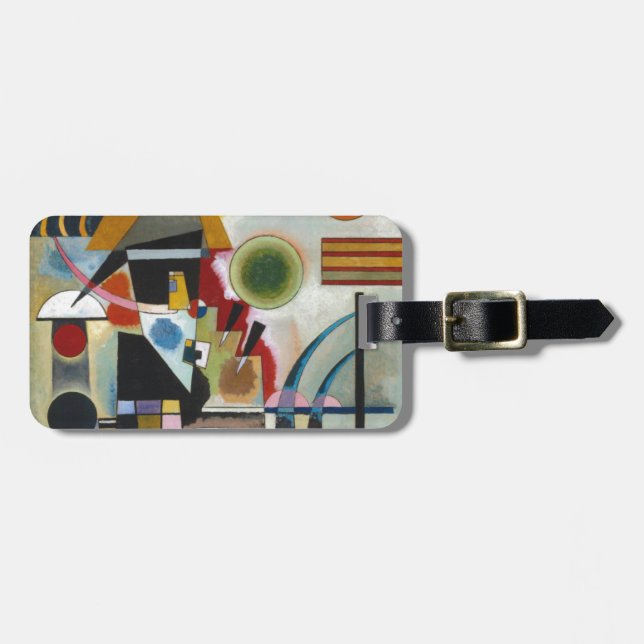 Etiqueta Para Maletas La pintura abstracta de Kandinsky se balancea (Frente Horizontal)