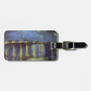 Etiqueta Para Maletas La pintura nocturna estelar de Van Gogh