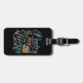 Etiqueta Para Maletas La poesía es mi terapeuta poetisa poetisa escritor