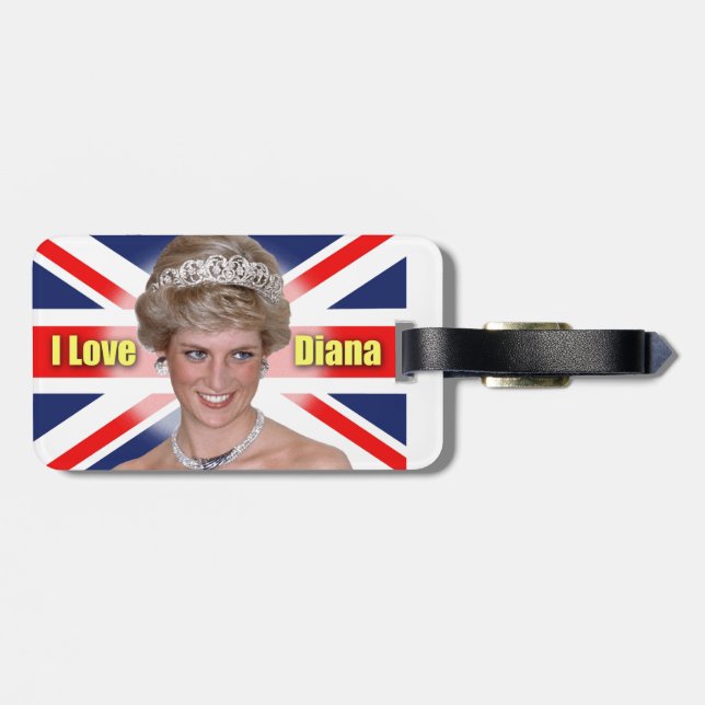 Etiqueta Para Maletas La princesa Diana (Atrás Horizontal)