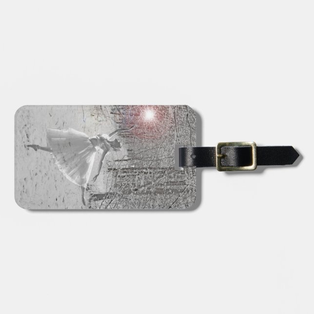 Etiqueta Para Maletas La reina de la nieve (Frente Horizontal)