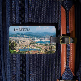 Etiqueta Para Maletas La Spezia Cityscape Liguria Italia Holiday Souveni