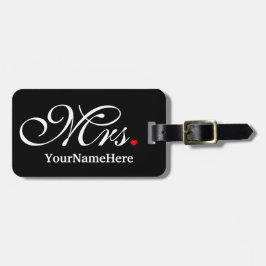 Etiqueta Para Maletas La Sra. Esposa Personalizada Novia Sus Hijos