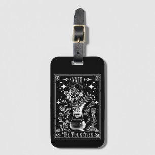 Etiqueta Para Maletas La Tarjeta de Tarot de Café de Vertido