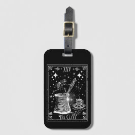 Etiqueta Para Maletas La tarjeta Tarot del café turco de Cezve