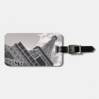 Etiqueta Para Maletas La torre Eiffel en blanco y negro