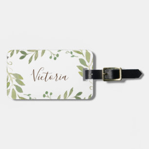 Etiqueta Para Maletas La vegetación elegante